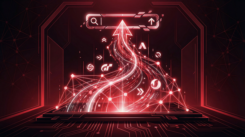 AI-powered business growth visualization